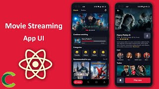 Movie Streaming App UI in React Native  Netflix Clone in React Native [upl. by Francisco]