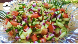 KACHUMBER SALAD  Easy Salad recipe  Healthy and Easy Salad  Cucumber Salad  QuickFood Corner [upl. by Akinahs]