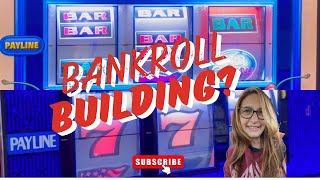 Can I build a bankroll on these slot machines Watch all the way to see gambling casino slots [upl. by Sharman]