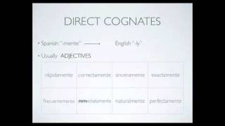 Los Cognados  cognates [upl. by Pretrice]