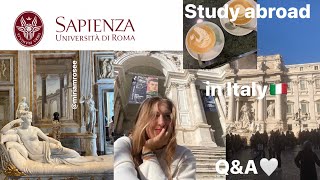 Study abroad in Italy at La Sapienza University qampa 💌 how much I spend what I study how to apply [upl. by Resaec]