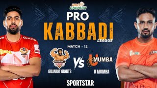 Pkl 11 Live  Gujarat Giants vs U Mumbba head to head  Pro Kabaddi prokabaddi kabaddi pkl [upl. by Ahsiemac]