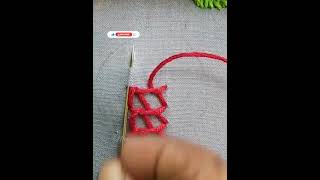 Bonnet stitch for beginners shortsbeta shortsvideo embroiderypattern [upl. by Melisa839]