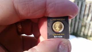 1g Canadian Gold Maple Leaf Coin [upl. by Eniruam800]