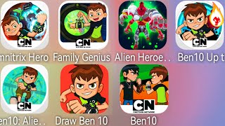 Ben 10  HeroesOmnitrix HeroUp To SpeedAlien EvolutionFamily GeniusDraw Ben 10Alien Heroes [upl. by Krystle197]