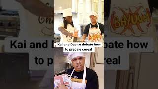 Kai cenat and Dashie debate on how to prepare cereal kaicenat kai dashie dashiexp dashiegames [upl. by Onibag]