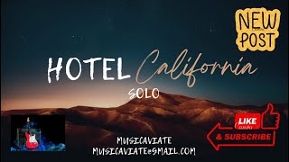 Hotel California Solo  Electric Guitar Solo  hesamfotovvat  MusicAviate [upl. by Amapuna524]