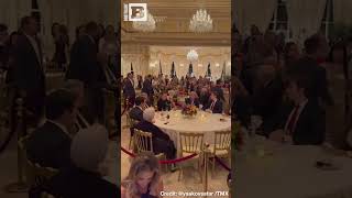 Donald Trump Melania Barron and Elon Musk Hang Out at MaraLago on Thanksgiving [upl. by Allemac274]