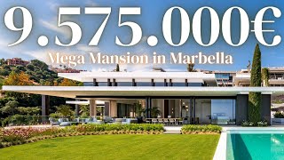 INSIDE Brand quotNEWquot 9575000€ Mega Mansion in Marbella Epic Architecture amp Bespoke Interior design [upl. by Tutankhamen408]