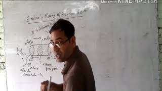 Bsc PHYSICSEINSTEINS THEORY OF BROWNIAN MOTION [upl. by Nemlaz]