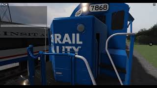 ROBLOX Railfanning at Summit Subdivision S43E15 Conrail Local Freight Train [upl. by Strain338]