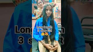 very very very long length 3 step hair cutting newsong music trendingshortsviral [upl. by Eenerb]