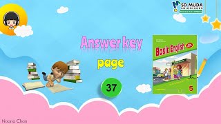 Jawaban halaman 37 Basic English 5  Bahasa Inggris kelas 5 [upl. by Leisam]