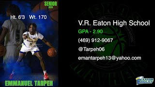 Emmanuel Tarpeh  Last 10 Games of District Highlights [upl. by Tilney]