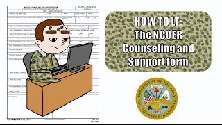 How to LT The NCOER Counseling and Support Form [upl. by Lyall310]