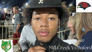 RomeoStefan Watches Highschool Football Game Mill Creek Vs Buford [upl. by Callahan]