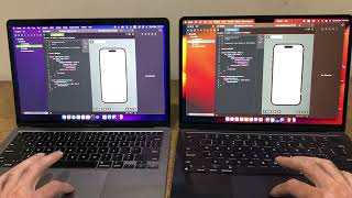 Xcode on M2 MacBook Air vs M1 MacBook Air  The M1 holds its own [upl. by Kaehpos966]