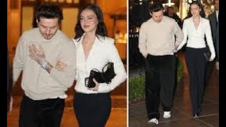 Brooklyn Beckham and wife Nicola Peltz put on a lovedup display as they lead the stars attending [upl. by Trow988]