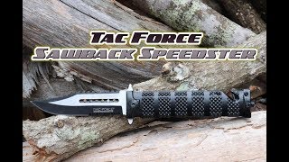 TACFORCE Assisted Opening Sawback Bowie Rescue Knife [upl. by Cowie]