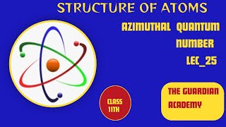 LEC25CLASS11AZIMUTHALQUANTUMNUMBERCHAPTER2STRUCTUREOFATOM [upl. by Lynette]