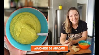 MAIONESE DE ABACATE  Receita saudável e vegana [upl. by Kean]