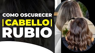 💇‍♀️Como OSCURECER TU CABELLO RUBIO sin usar NEGRO  Wanda Cáceres Hair Artist [upl. by Rosalinde850]