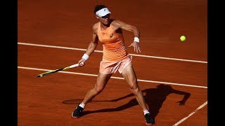 Samantha Stosur  2018 Internationaux de Strasbourg Second Round  Shot of the Day [upl. by Ailb609]