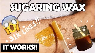 EASY DIY  SUGARING WAX for Body and Facial Hair  THE BEST RECIPE AND TUTORIAL  Hera Hutajulu [upl. by Pippa]