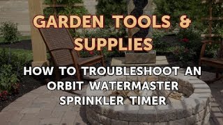 How to Troubleshoot an Orbit Watermaster Sprinkler Timer [upl. by Pylle]