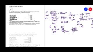 ACC 202 Exam 2 Problem Review [upl. by Rupert10]