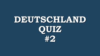 Deutschland Quiz 2 allgemeinwissen [upl. by Gesner]