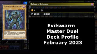 Evilswarm Yugioh Master Duel Deck Profile February 2023 [upl. by Molton]