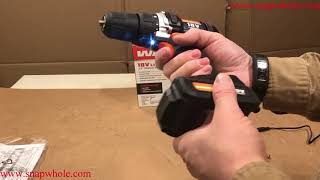 Harbor Freight Warrior 18v Lithium DrillDriver Review [upl. by Ivonne]