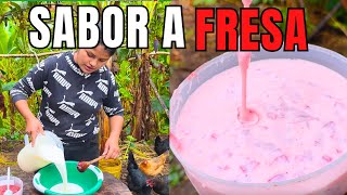 Como hacer yogurt de fresa casero [upl. by Atreb]