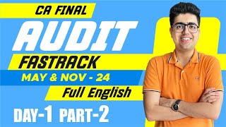 CA Final AUDIT English Batch Day 1 Part 2 SA 200  MayNov24 Exams  CA Shubham Keswani AIR 8 [upl. by Leanor332]