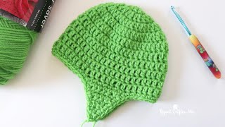 How to make Earflaps on a Crochet Hat [upl. by Bonina]