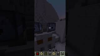 Defending Minecraft pyramid with an epic flame thrower on top watch it in action shorts minecraft [upl. by Odraccir]