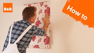 How to hang wallpaper part 2 hanging [upl. by Aititil]