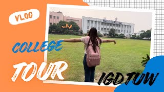 IGDTUW COLLEGE TOUR Part  1 w beingshreya23 Moretonishitaa collegetour igdtuw [upl. by Atsirhc]