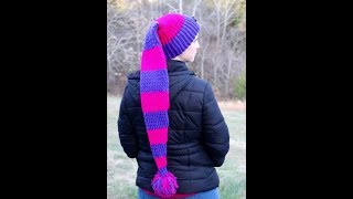 How to Make a Long Stocking Cap [upl. by Odarnoc]