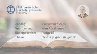 “God is je grootste geluk”  Psalm 16  Wim Abrahamse [upl. by Atinuj]