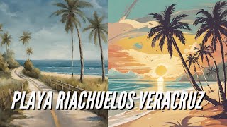 PLAYA RIACHUELOS VERACRUZ 🏖️  mira el video hasta el final [upl. by Karr359]