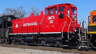 Eye Catching Katoen Natie Locomotive On BNSF Local [upl. by Campney801]