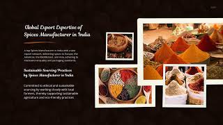 Organic Spices Manufacturer in India Pure and Natural Spices for Your Kitchen [upl. by Annovaj547]