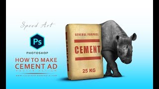 Photoshop Cement ad poster design  speed art  Ju Joy Design Bangla [upl. by Thorny412]