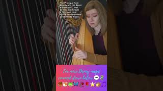 Beauty And The Beast Prologuedisney harp prologue stringedinstruments fairytales👑🎵🦄🐗🦒🐉🐳🦋🐛🌹🥀🐀 [upl. by Heppman]