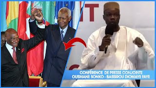 Ousmane Sonko attaque le communiqué conjoint de Abdou Diouf et Abdoulaye Wade [upl. by Tioneb]