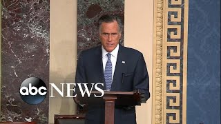 Emotional Romney says hell vote to convict Trump l ABC News [upl. by Welsh185]