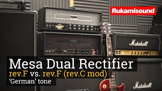 Mesa Dual Rectifier RevF Stock vs Modded German Tone [upl. by Bonnice]