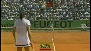 Sabatini vs Seles Roma 1992 Final 1011 [upl. by Costanzia]